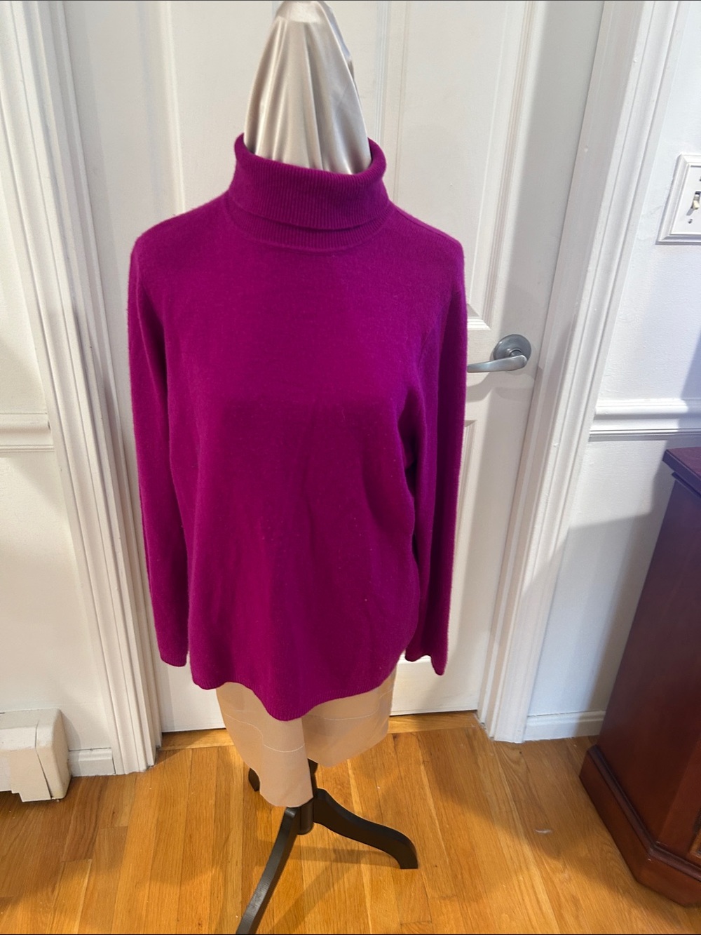 Talbots Magenta Turtleneck Sweater